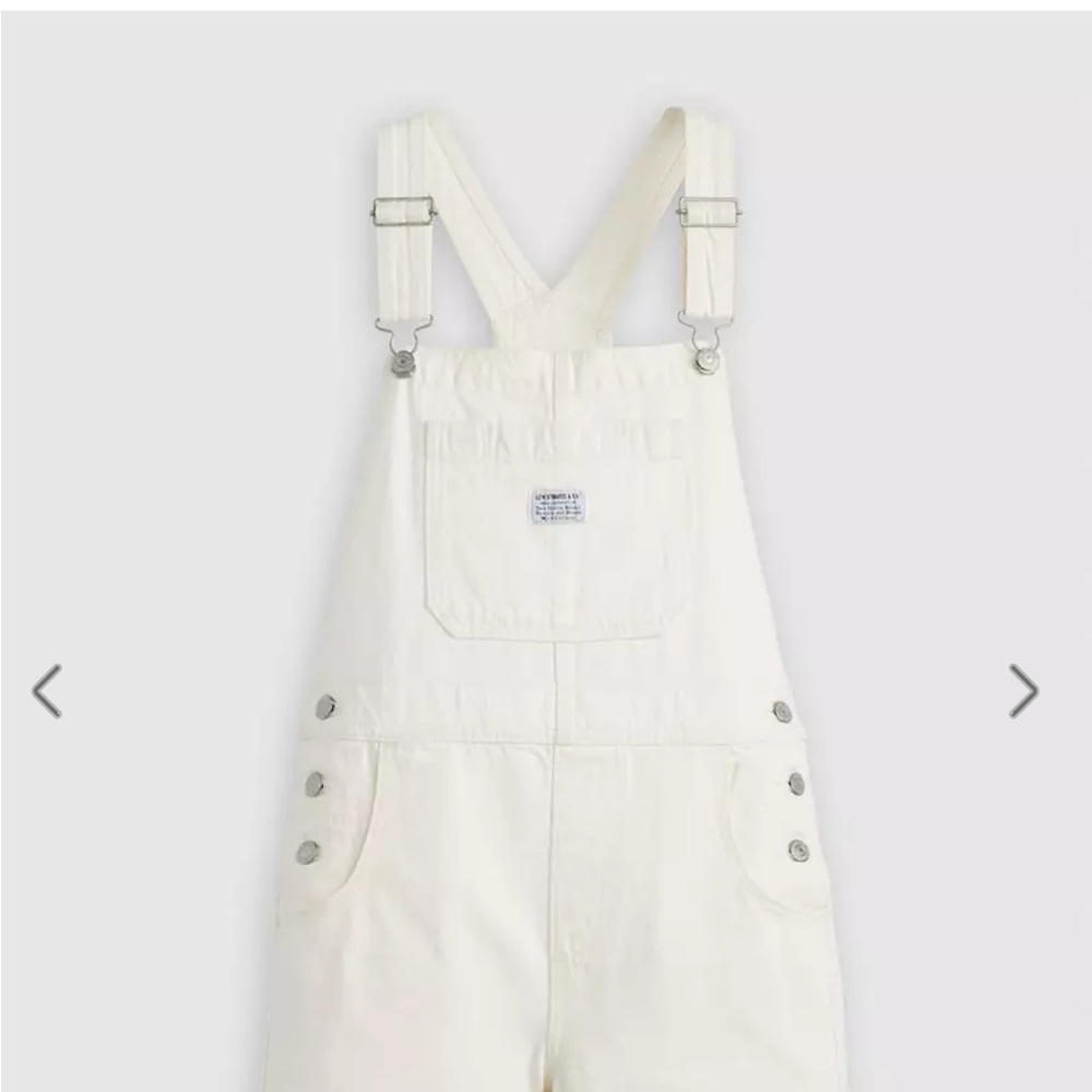 Levi's White Overalls